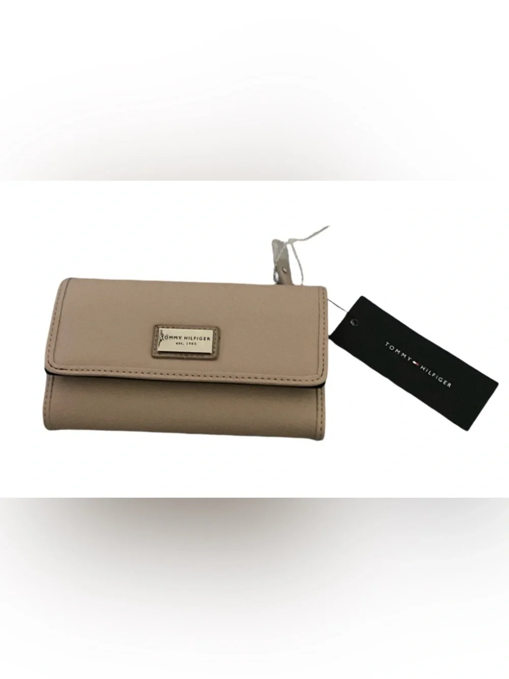 Tommy Hilfiger Beige Tan Trifold Wallet NWT
